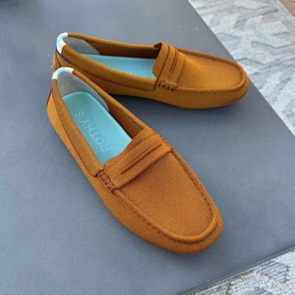 Rothy’s NEW Women’s The Driver Loafers Cognac 9.5 - Picture 1 of 8